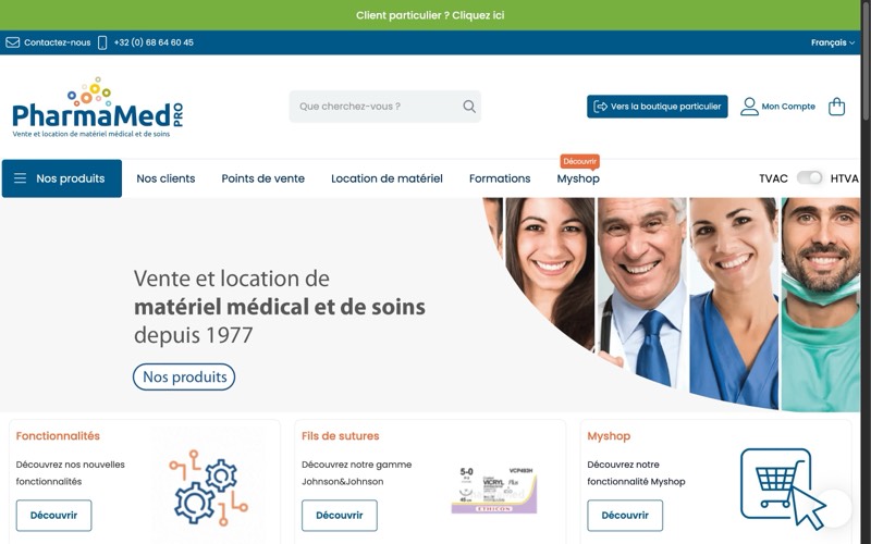 Pharmamed - Plateforme B2B Magento par WiMakeIT